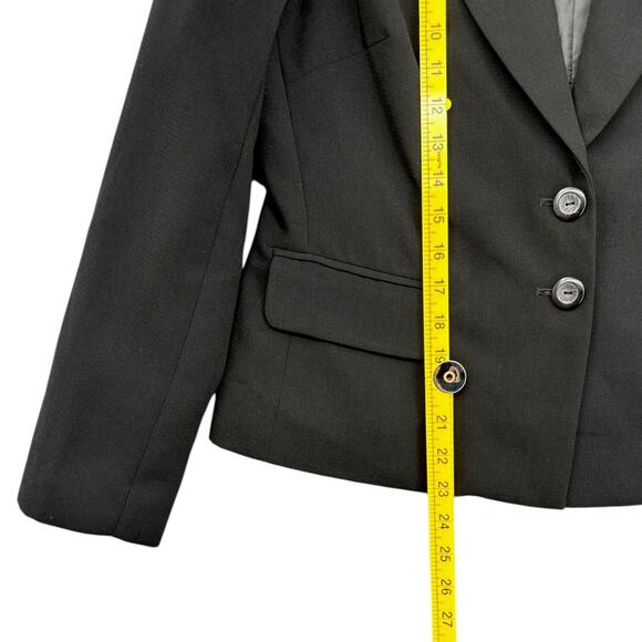 Justin Taylor For SUI Vintage Black Notched Lapel Blazer 2-Button Jacket Size 10 - Picture 6 of 6